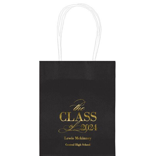 Classic Class of Graduation Mini Twisted Handled Bags